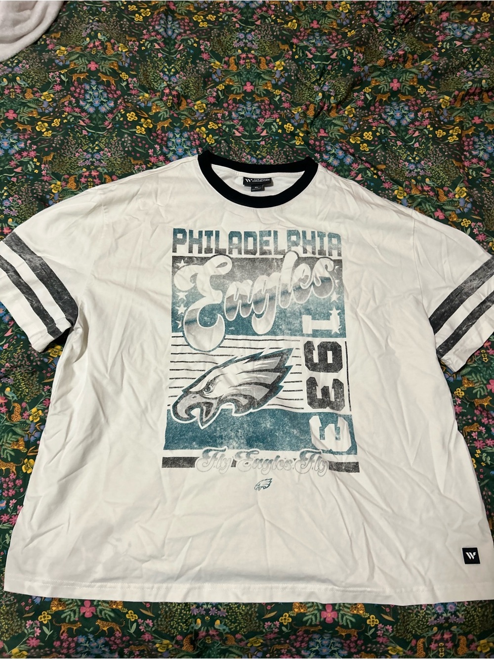 Women’s Philadelphia Eagles Vintage Drop Shoulder Oversized Boyfriend T-Shirt XL